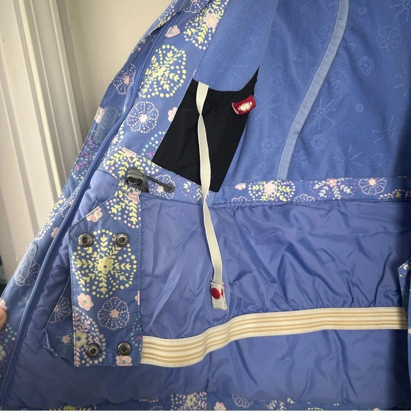 L.L. Bean Girls Medium 8-10 Coat Blue Hood Ski Full Zip Outdoor Warm - Picture 4 of 6